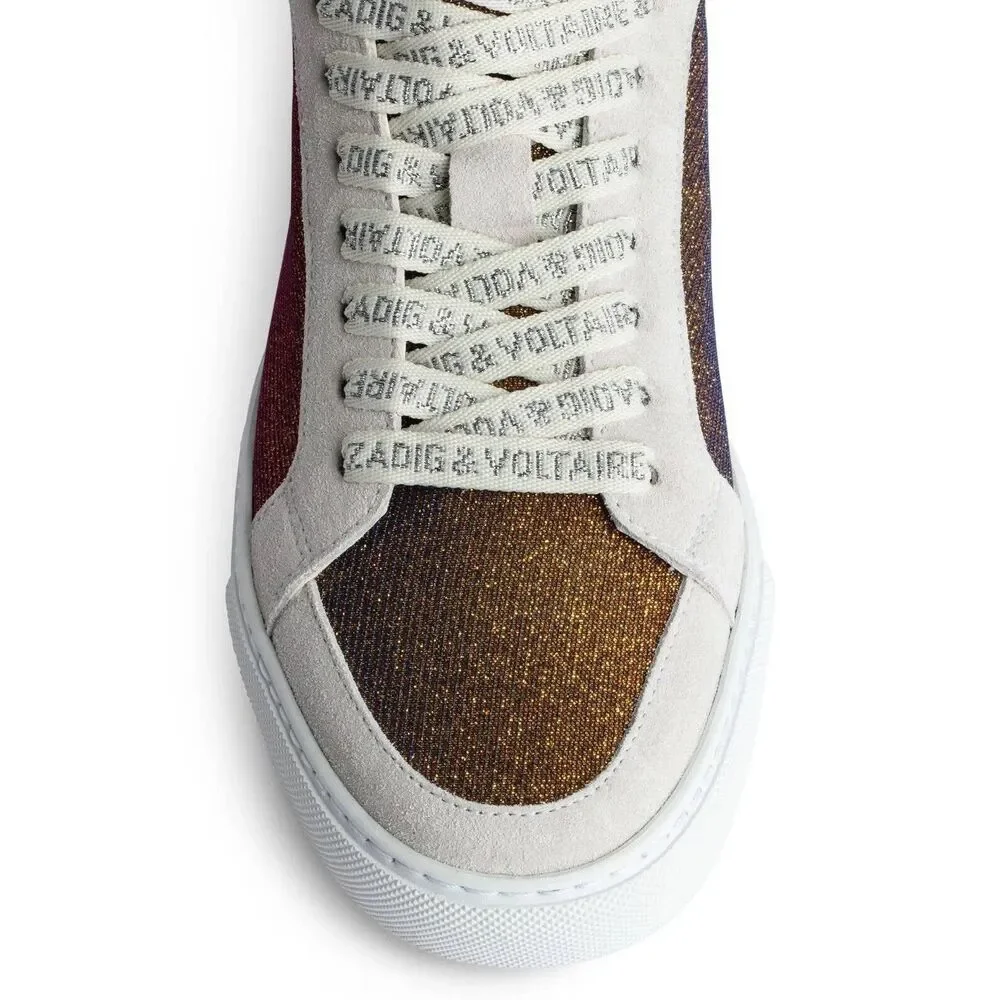New Zadig&Voltaire Zv1747 High Flash Sneakers Size 39
